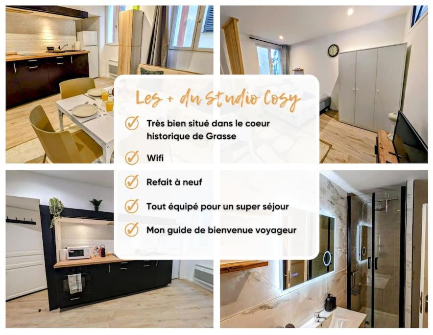 Le Studio Cosy, Centre Historique, Wifi, Neuf Grasse Exterior photo